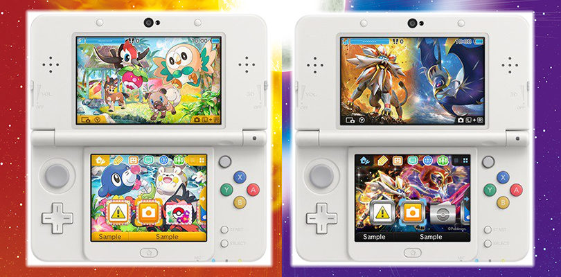 In arrivo in Europa due nuovi temi per Nintendo 3DS incentrati su Pokémon Sole e Luna!