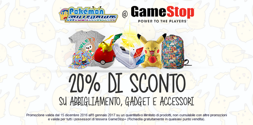 Uno sconto esclusivo del 20% da GameStop per tutti i fan dei Pokémon!