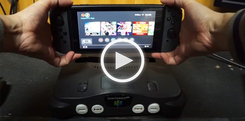 Utente trasforma il Nintendo 64 in una base per Nintendo Switch