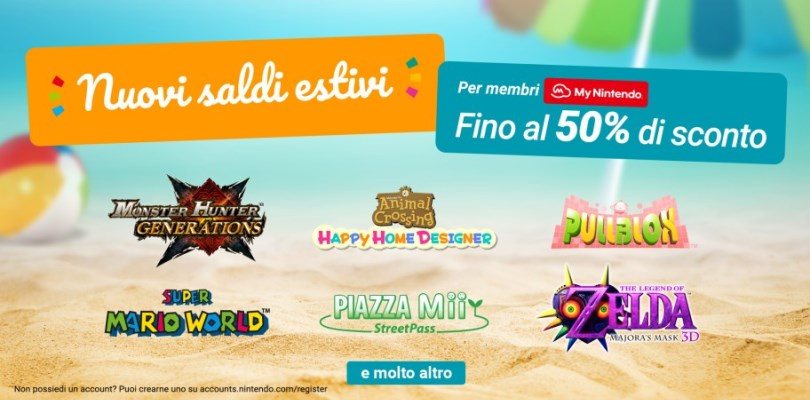 Arrivano i nuovi saldi estivi del Nintendo eShop per i membri My Nintendo