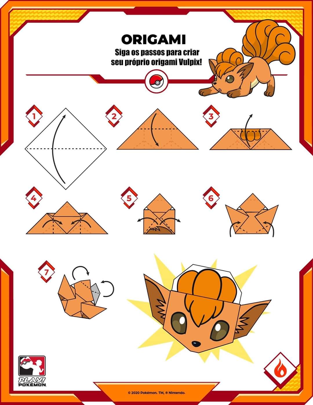 Archivio delle carte  Schede pokemon, Origami semplici per