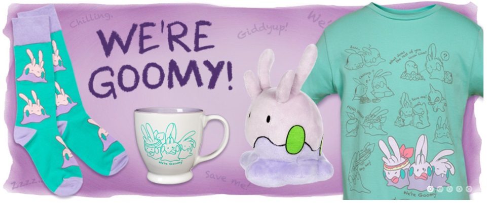 La nuova collezione Goomy e altri fantastici prodotti Pokémon arrivano nei Pokémon Center!