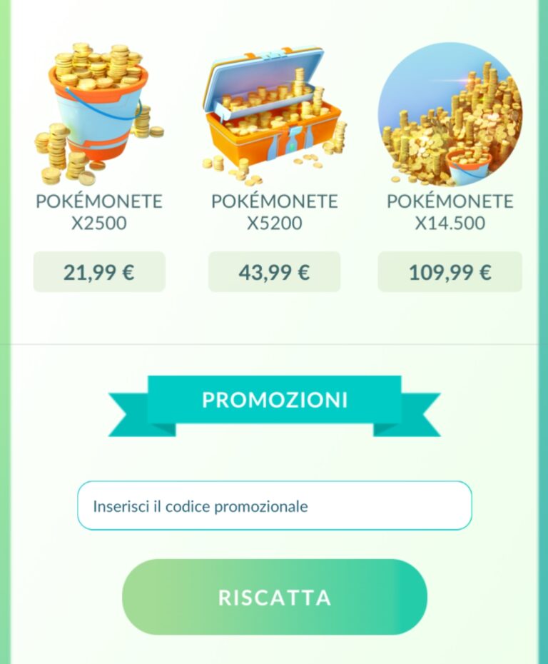 Pokémon GO introduce la casella dei codici promozionali su Android