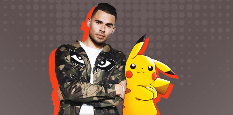 L'artista Afrojack si presenta a un concerto con la testa di un Pikachu