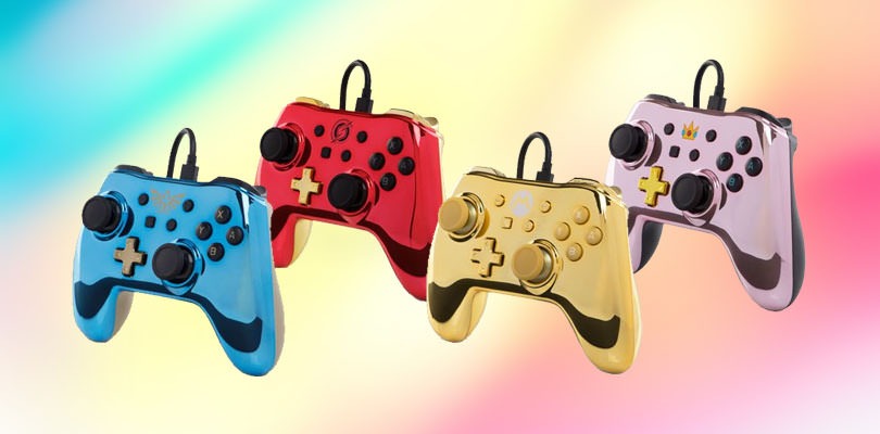 PowerA rilascia quattro nuovi Controller Pro cromati per Nintendo Switch