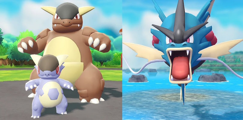 MegaKangaskhan e MegaGyarados fanno la comparsa in un nuovo trailer di Pokémon: Let’s Go, Pikachu! e Let’s Go, Eevee!