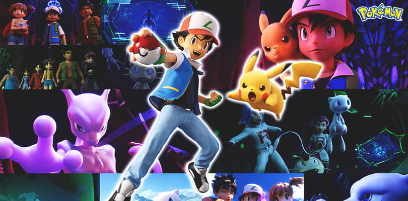 Arrivano nuovi sfondi con Ash e Pikachu dal film Mewtwo Strikes Back Evolution