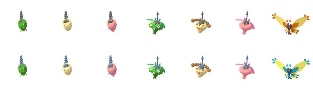 Burmy cromatico evoluzioni Pokémon GO