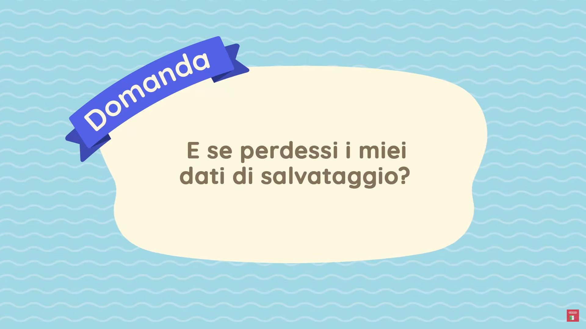 Animal Crossing: New Horizons recupera i salvataggi solo una volta se la console viene persa o danneggiata