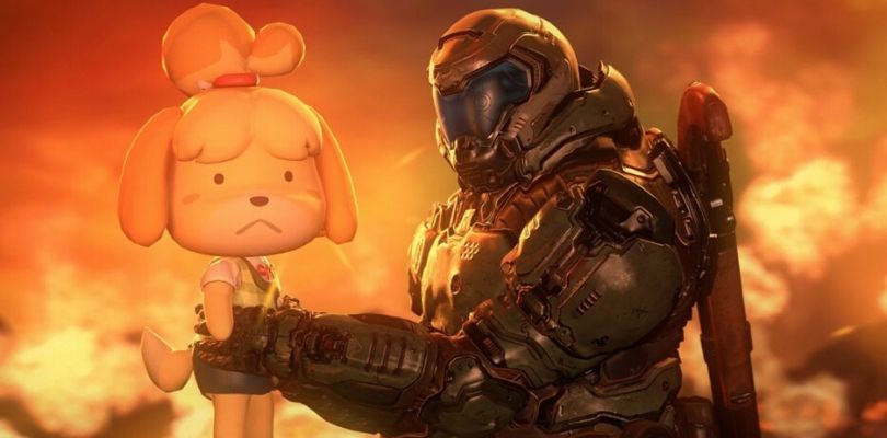 Fuffi e il protagonista di DOOM protagonisti di un cortometraggio di un fan