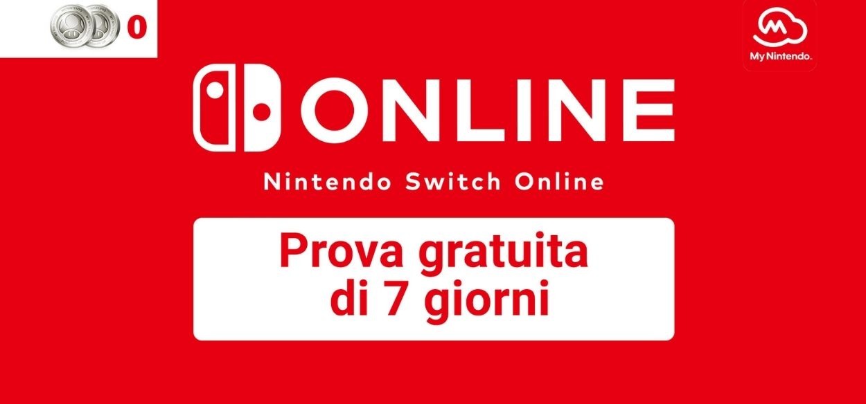 Nintendo Switch Online: 7 giorni di prova gratuita ora riscattabili su My Nintendo