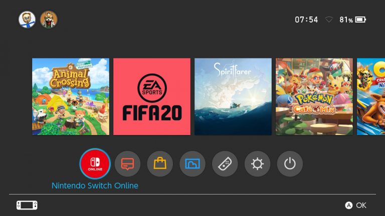 Una nuova icona dedicata a Nintendo Switch Online è stata aggiunta con