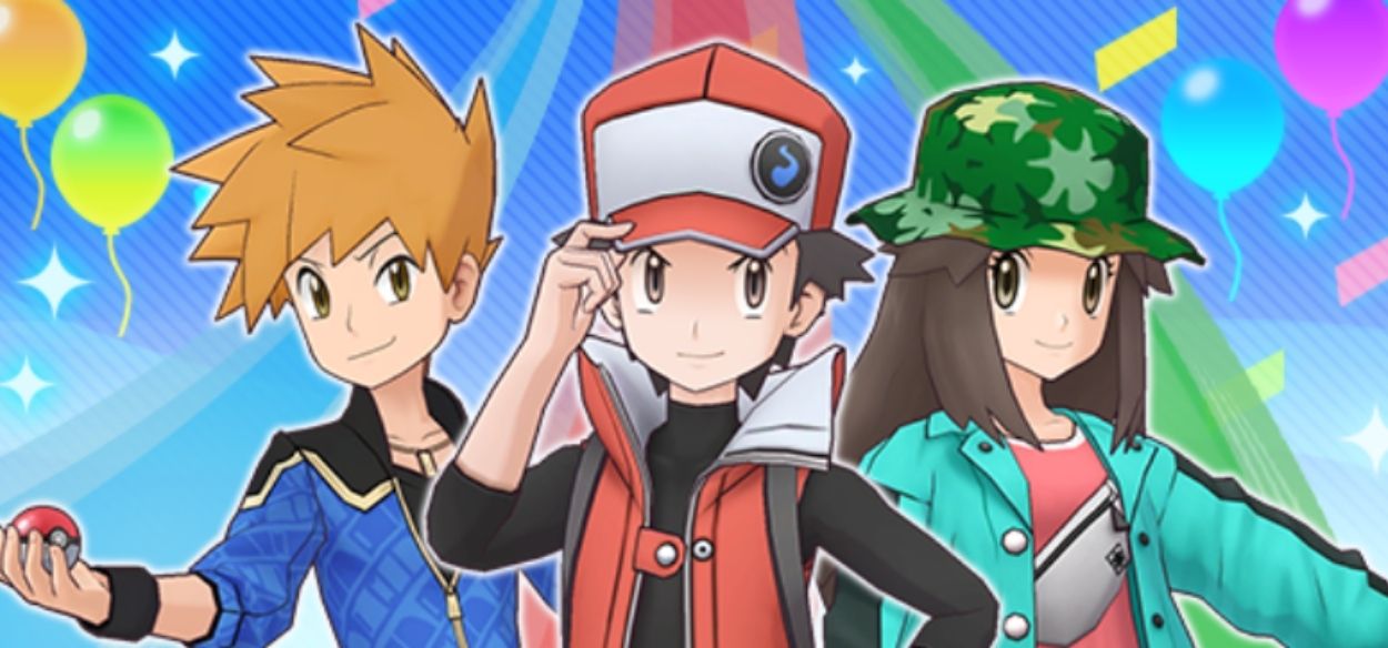 Rosso, Leaf e Blu fanno ritorno in Pokémon Masters EX