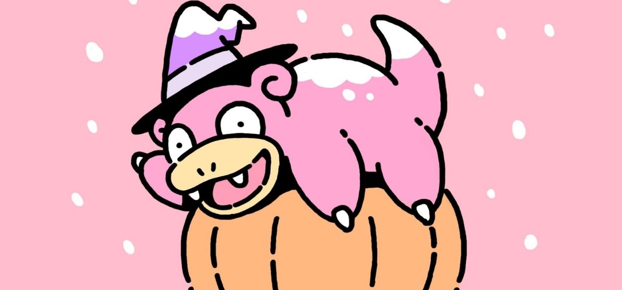 Slowpoke festeggia Halloween nel nuovo disegno di James Turner