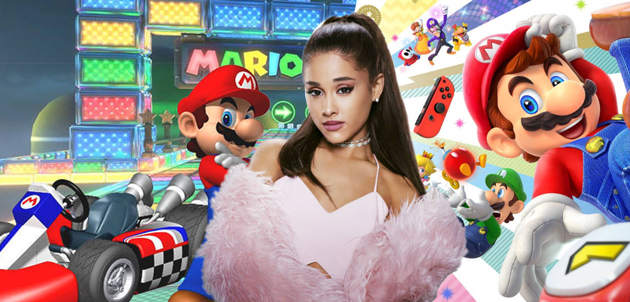 Ariana Grande canta pensando a Mario Kart e Mario Party