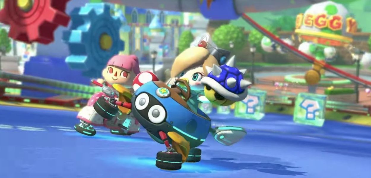 Una pazza sfida corre in Mario Kart 8:  colpirsi da soli con il Guscio Blu