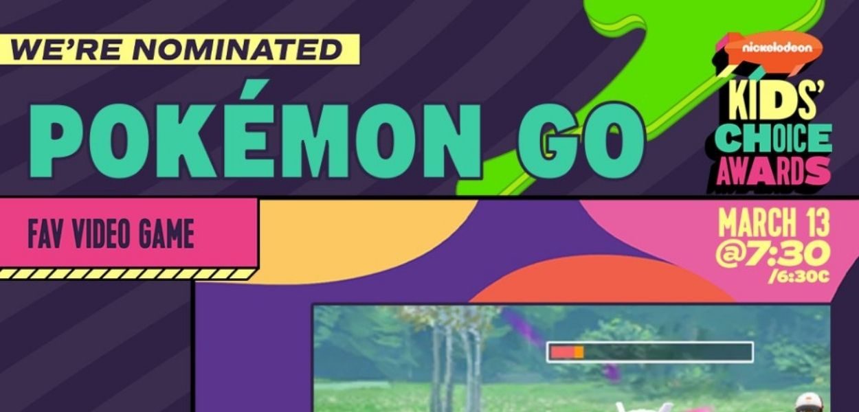 Pokémon GO nominato ai Nickelodeon Kids' Choice Awards 2021