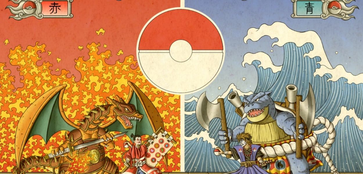 Ecco come sarebbero i Pokémon e Super Mario nello stile giapponese Ukiyo-e