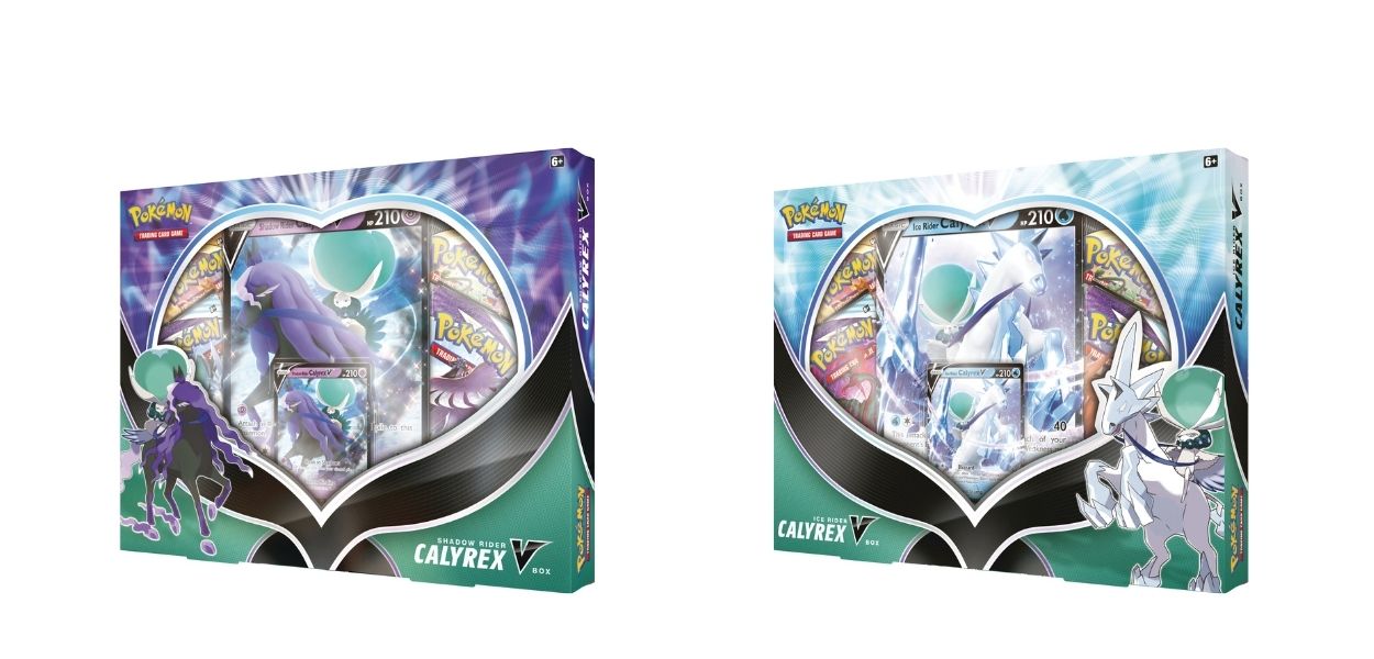 Mostrate le collezioni Calyrex V Box del GCC Pokémon