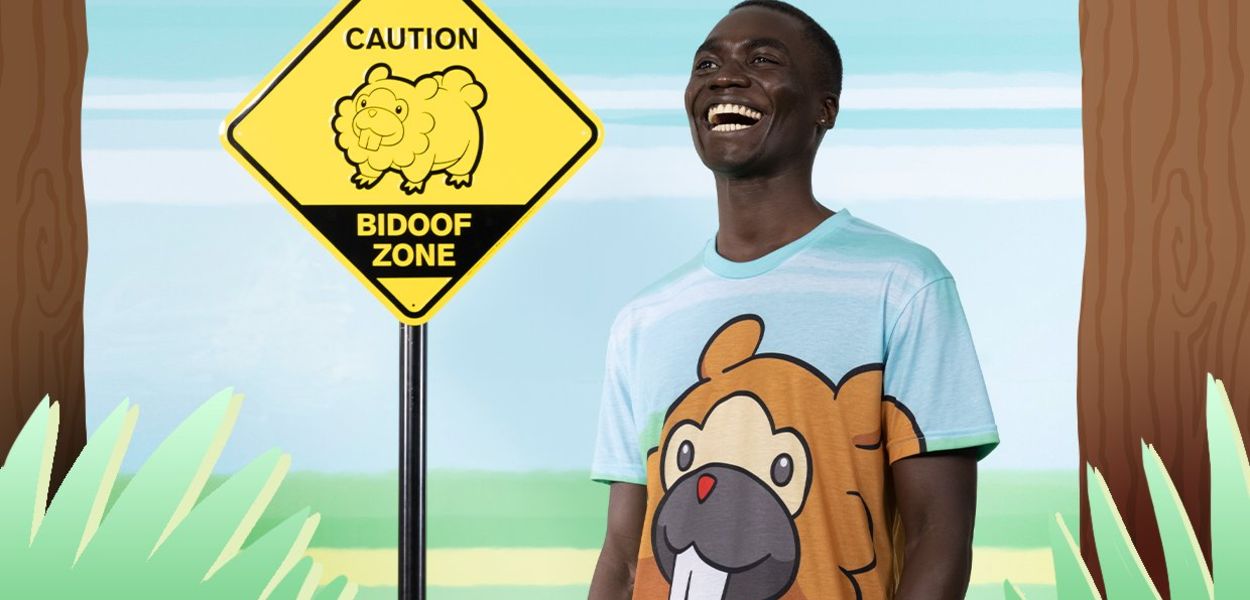 In arrivo l'abbigliamento a tema Bidoof nei Pokémon Center