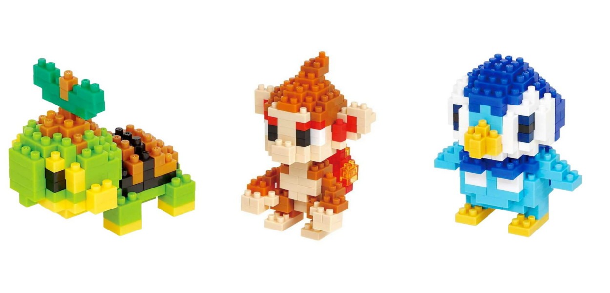 Svelato il nuovo set di nanoblock dei Pokémon iniziali di Sinnoh