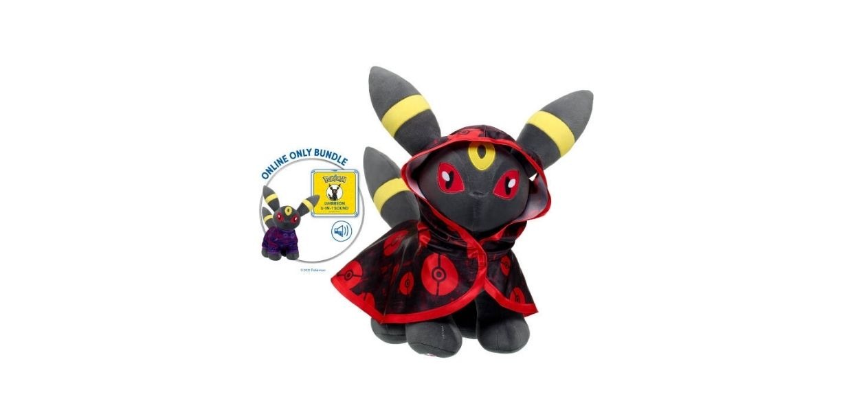 Build-A-Bear presenta un peluche di Umbreon con suoni e vestitini