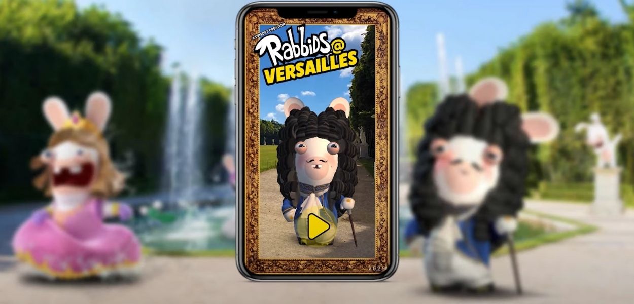 Rabbids alla conquista di Versailles, arriva l'app in realtà aumentata