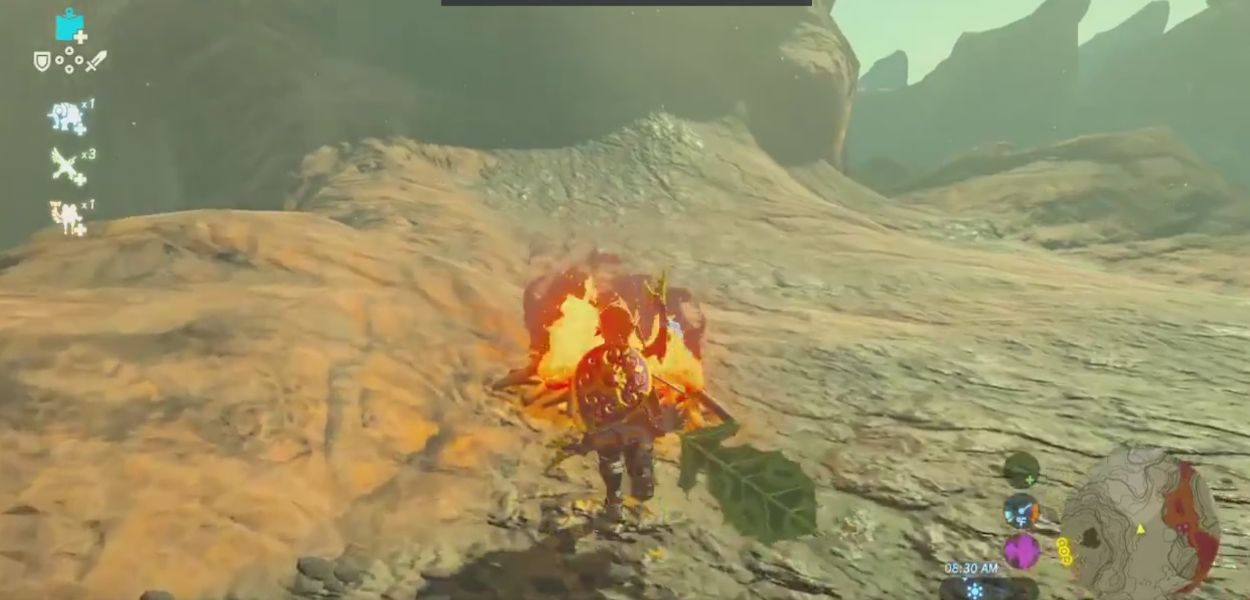 Zelda Breath of the Wild, un glitch rende resistenti al fuoco le armi infiammabili