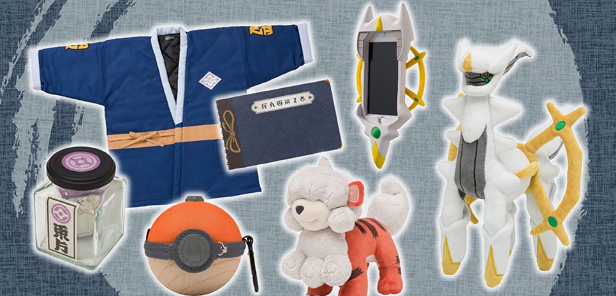 Nuovi peluche e gadget dedicati a Leggende Pokémon: Arceus arrivano nei Pokémon Center giapponesi