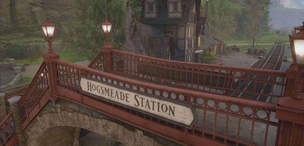 Hogwarts Legacy: ecco un primo rapido sguardo alla stazione di Hogsmeade