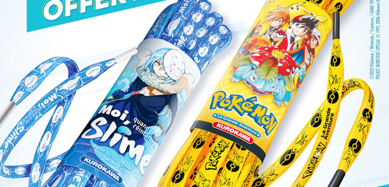 Presto disponibili in Francia i lacci dei Pokémon in omaggio acquistando dei manga