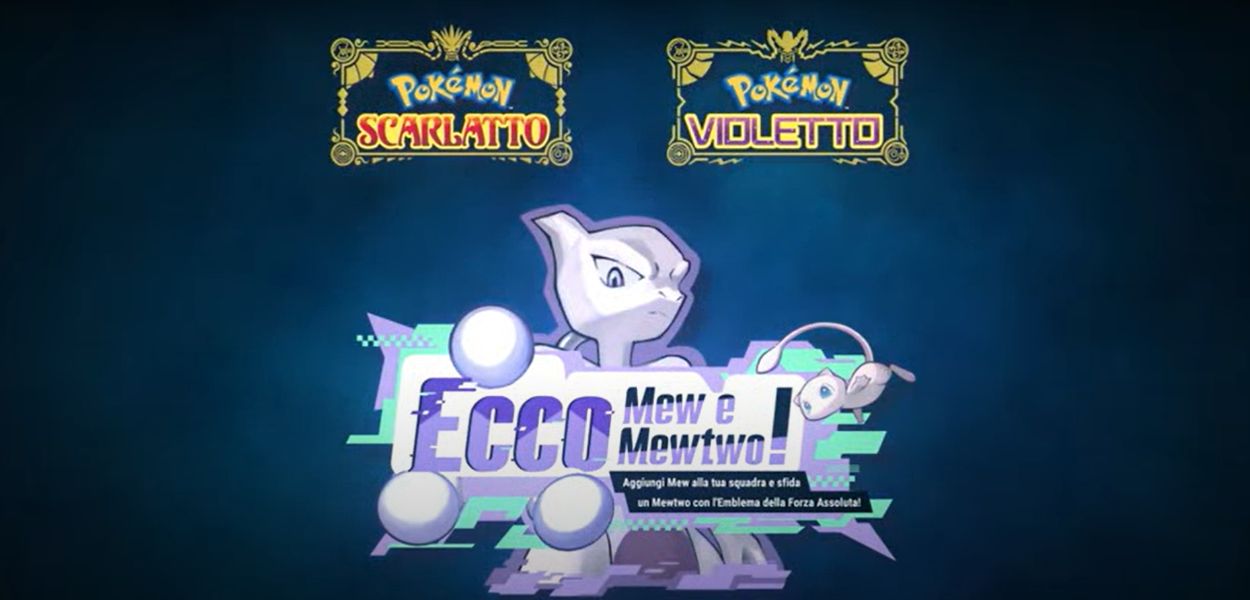 Ecco Mew e Mewtwo, il nuovo evento su Pokémon Scarlatto e Violetto