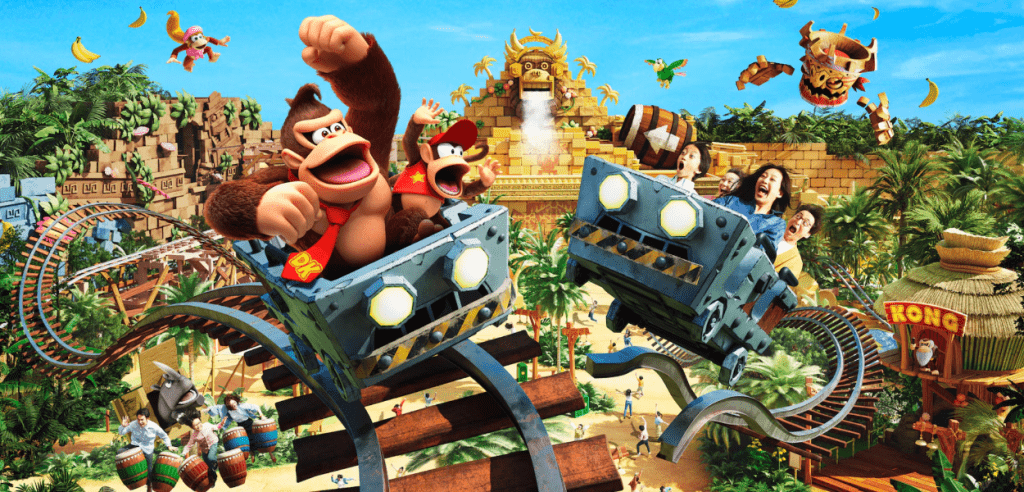 super nintendo world attrazione donkey kong