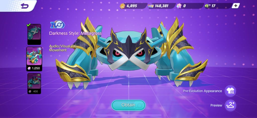 Holowear Metagross Pokémon Unite