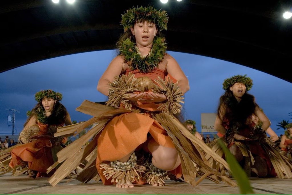 Hawaii hula danzatrici