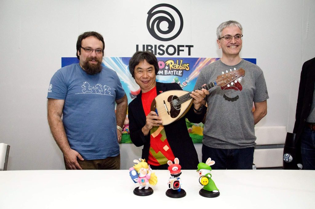 Davide Soliani con Shigeru Miyamoto