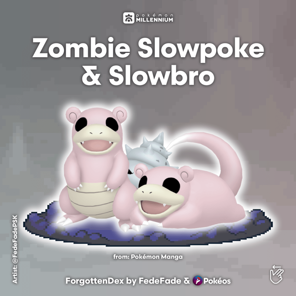 slowpoke e slowbro zombie pokéos