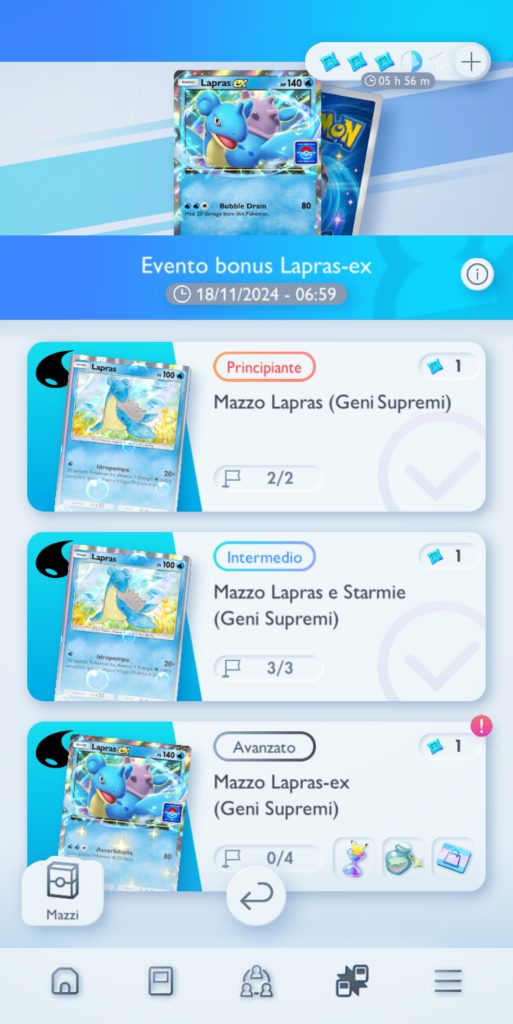 GCC Pokémon Pocket evento Lapras