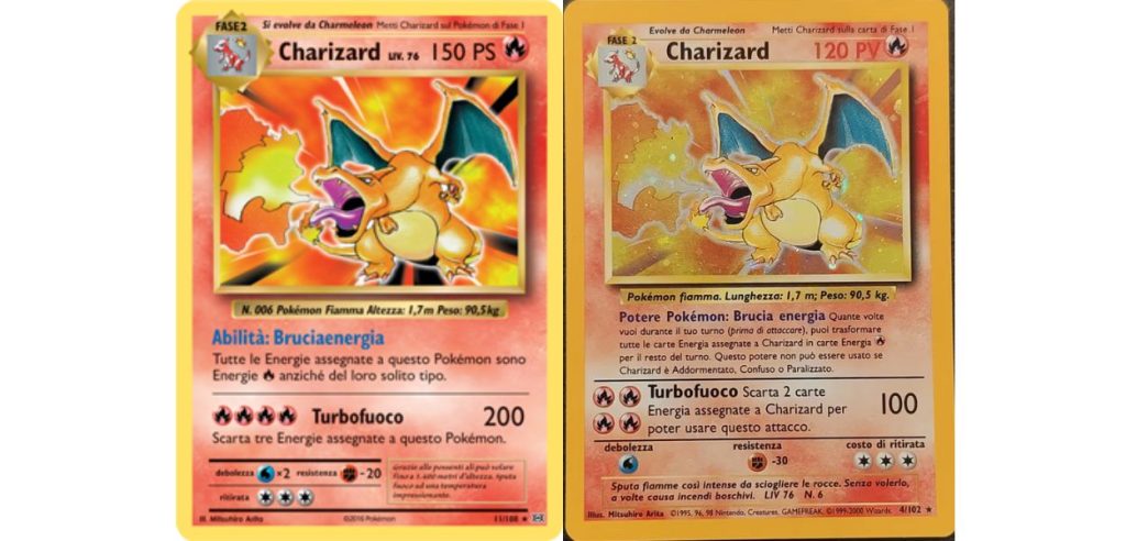 Charizard confronto