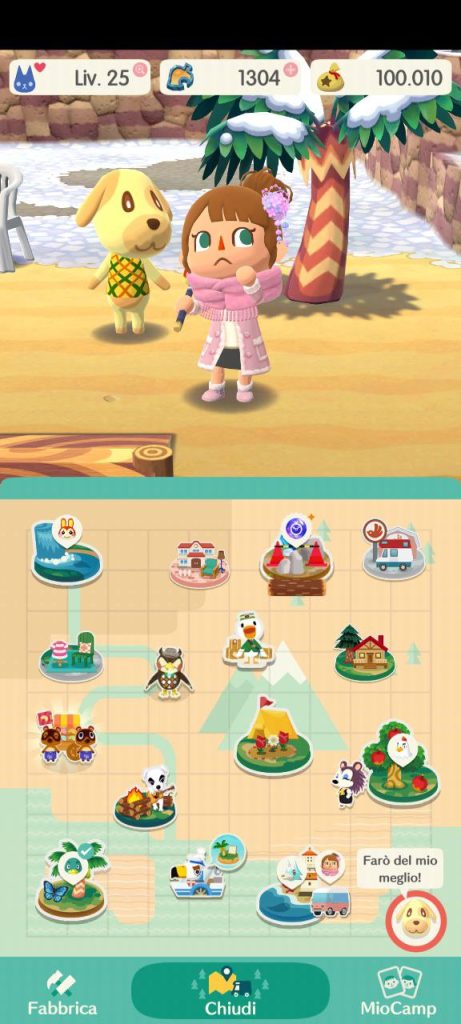 Mappa animal crossing pocket camp