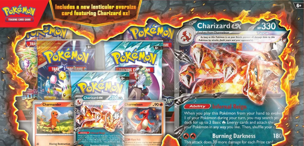 GCC Pokémon: annunciata la Collezione Speciale di Charizard-ex, in arrivo ad aprile 2025