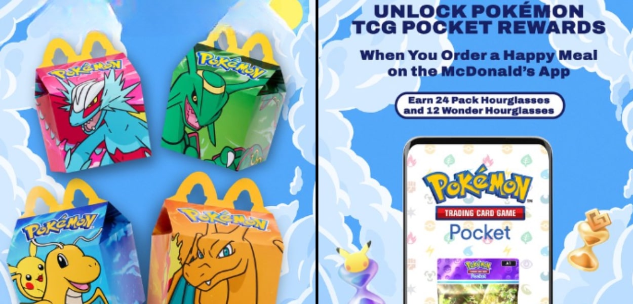 GCC Pokémon Pocket: clessidre in omaggio con un Happy Meal negli USA