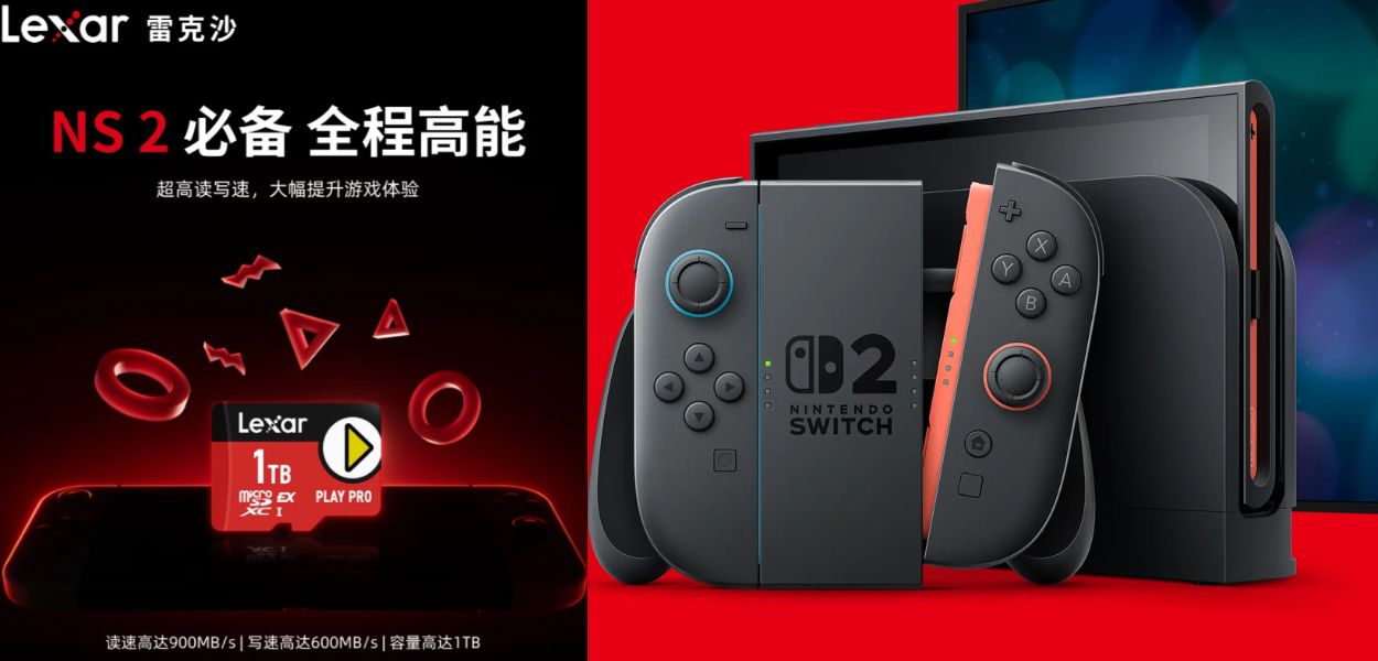 Una pubblicità conferma che Nintendo Switch 2 sarà compatibile con le schede microSD Express