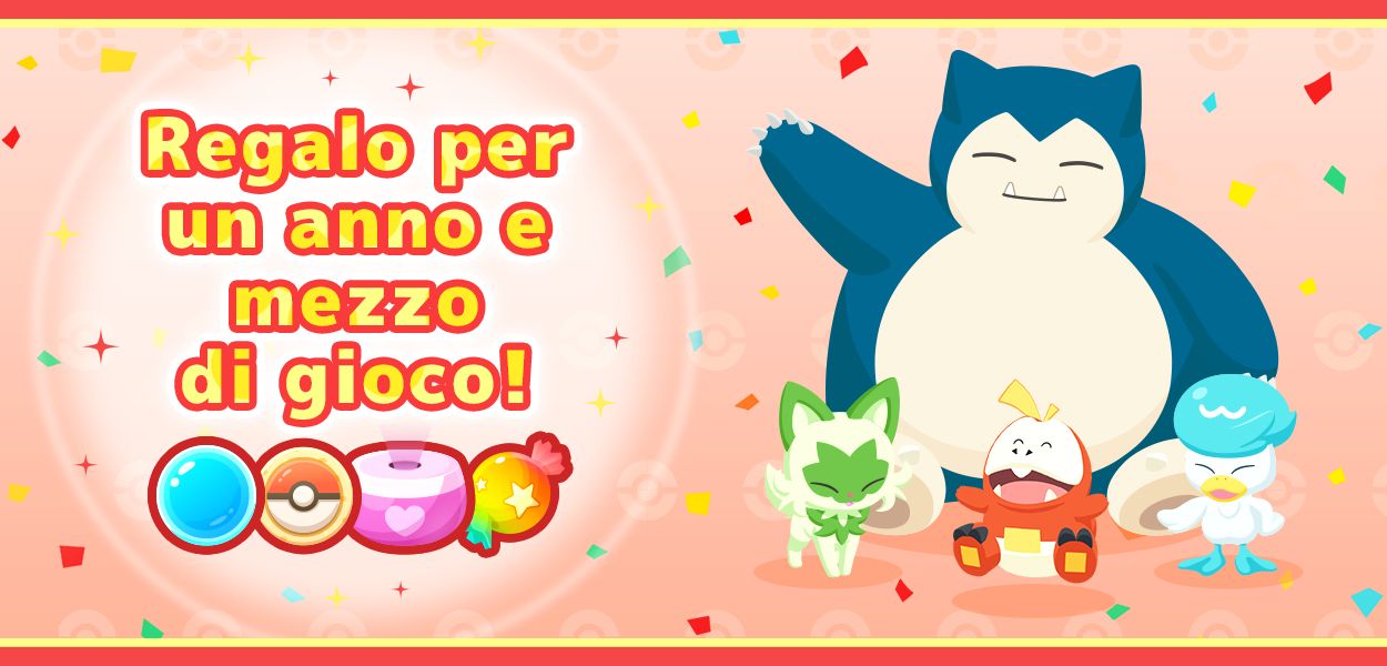 Pokémon Sleep festeggia un anno e mezzo con alcuni regali