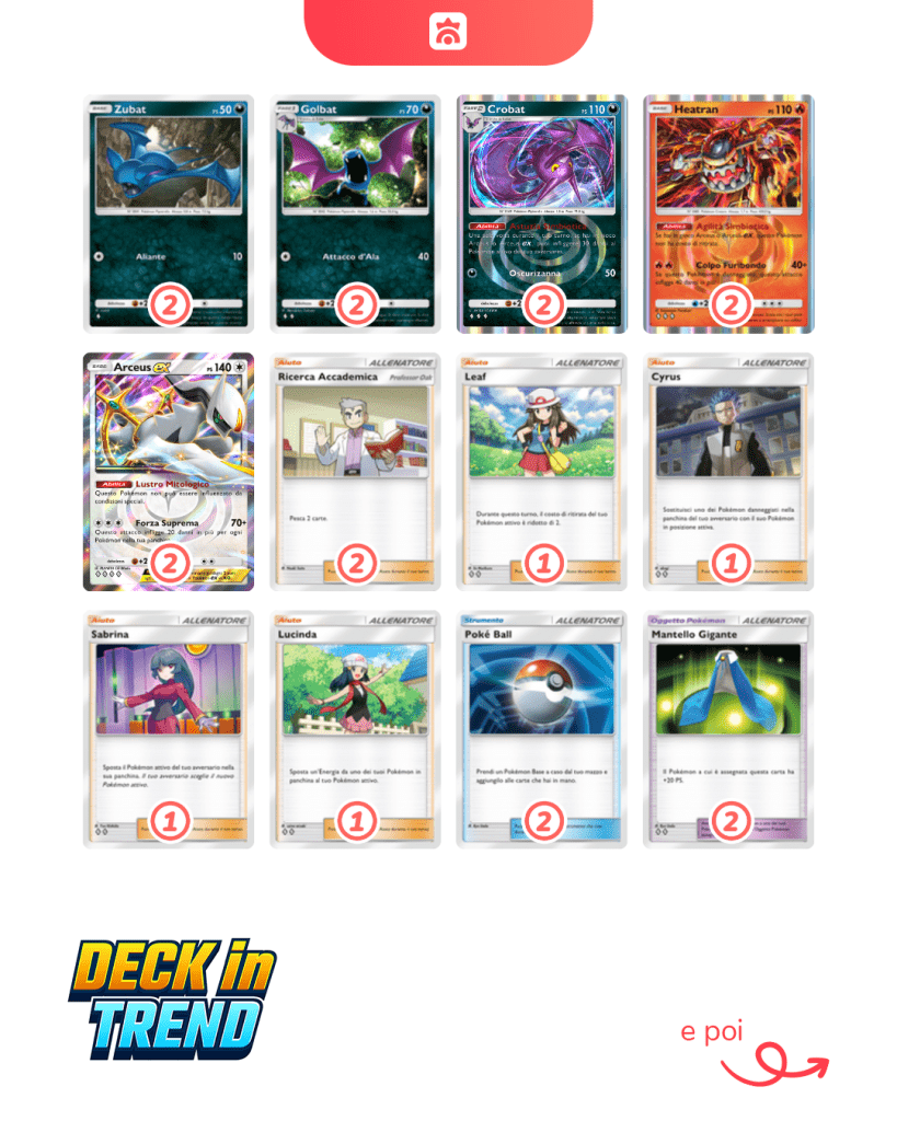 arceus crobat heatran deck gcc pokémon pocket